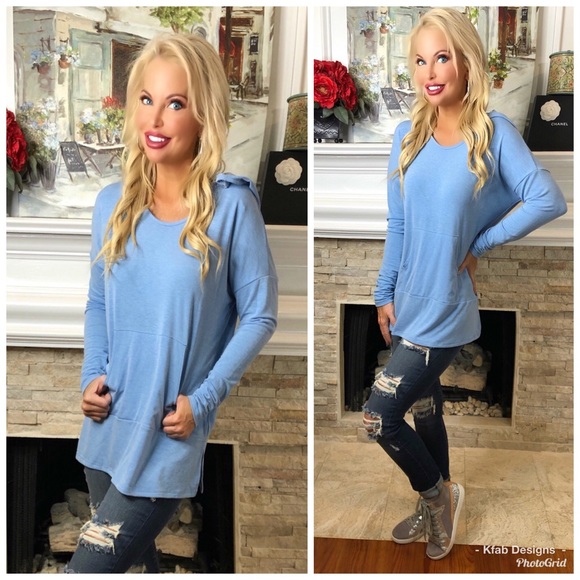 🛍LAST 1! Hoodie Tunic with Kangaroo Pocket! - Picture 5 of 5